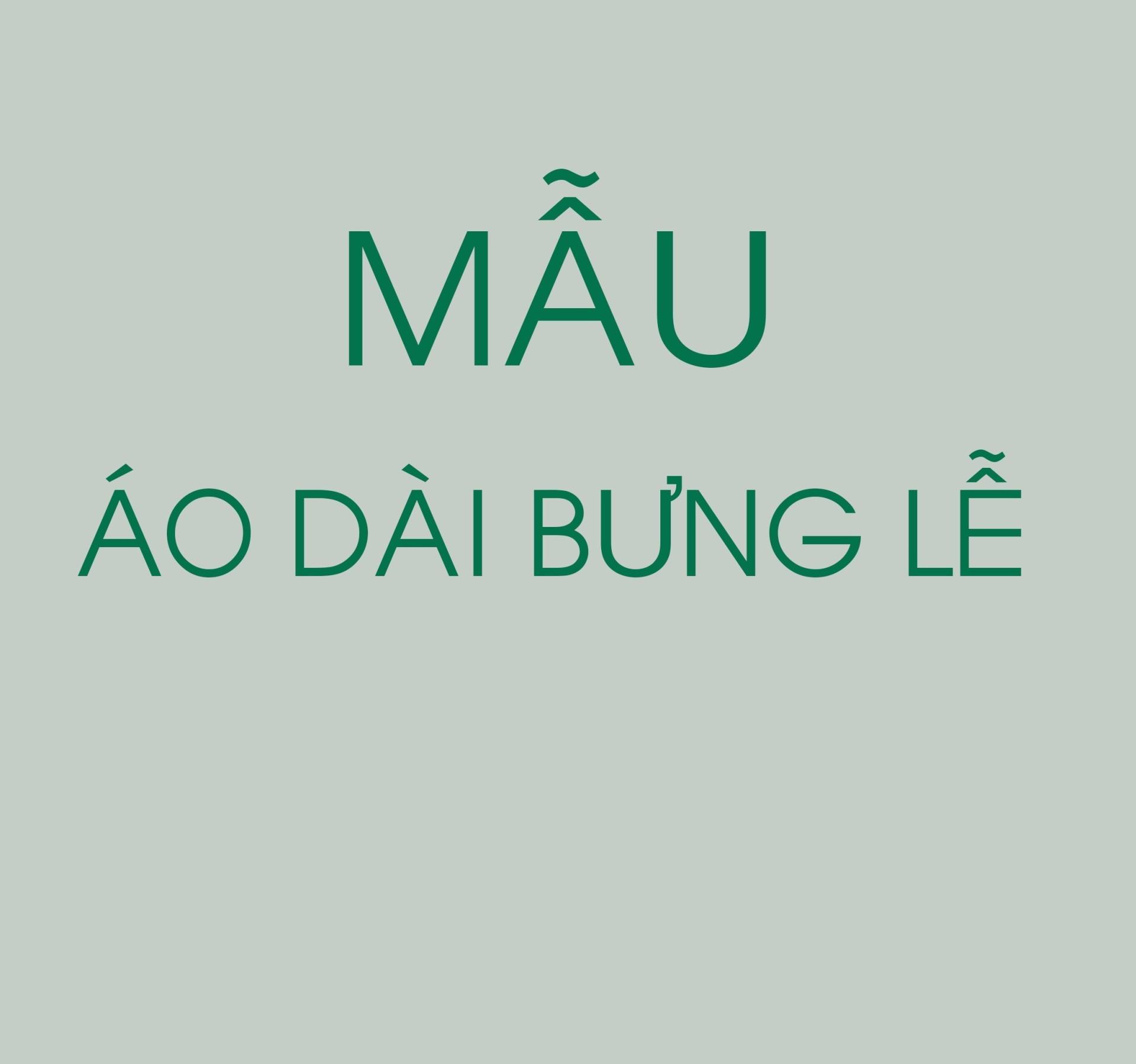 MAU AO DAI BUNG LE