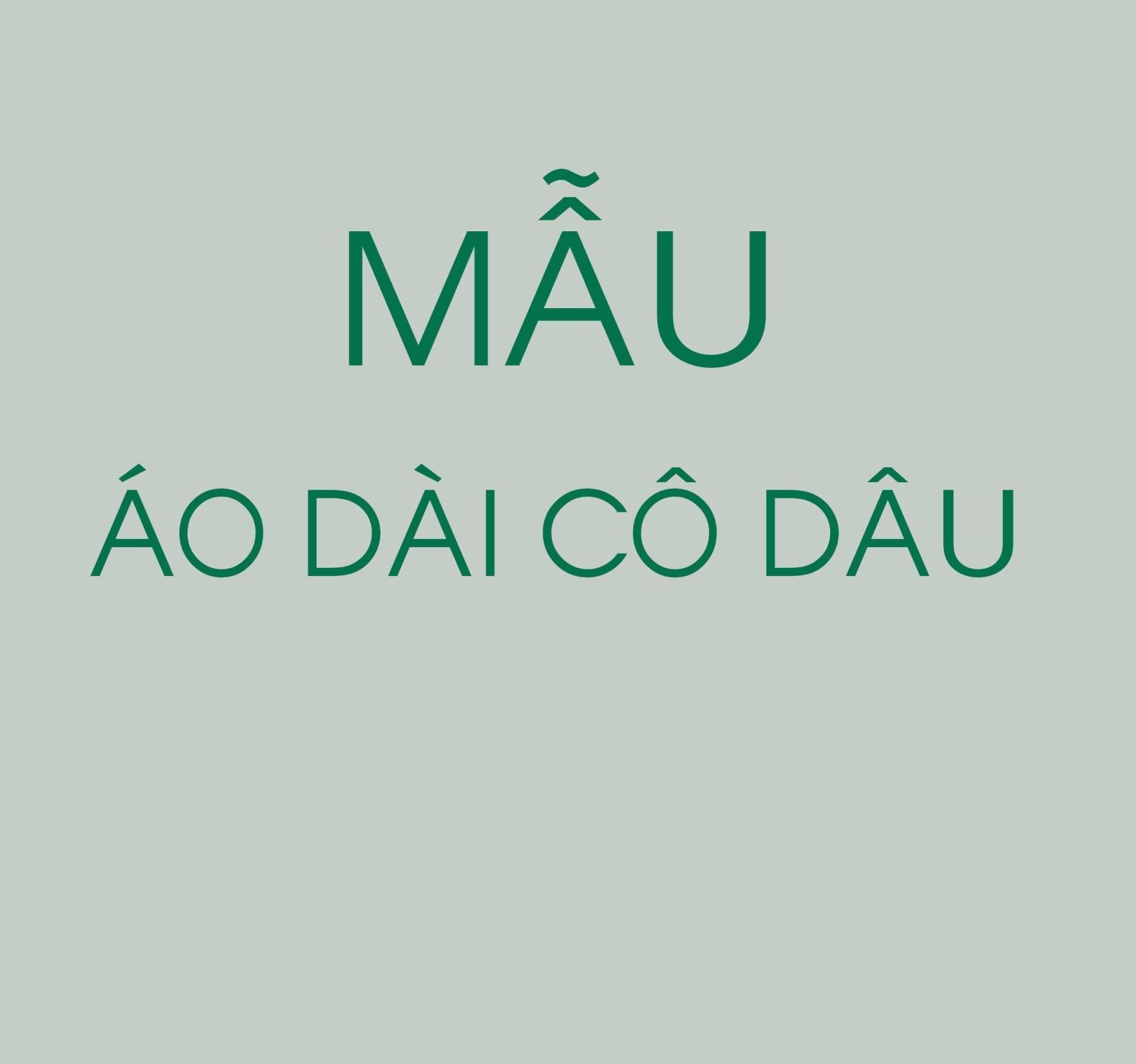 MAU AO DAI CO DAU